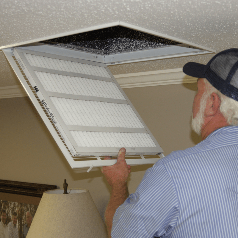 Return air filter and ceiling HVAC filter service in Des Moines Iowa